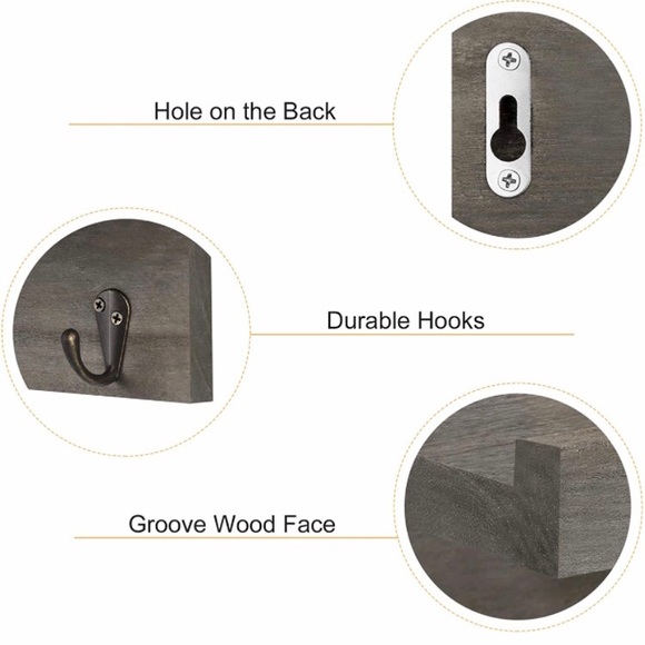 Entryway shelves x2 - Picture 3 of 3